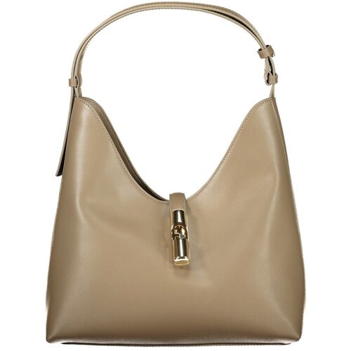Furla Drop M ženska kožna hobo torba 30x29x16 cm kaki Slike
