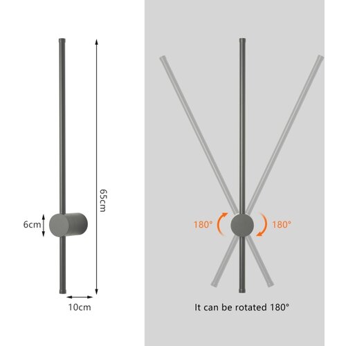  Brilagi - LED spolja&amp;scaron;nje zidno svetlo AURA LED/12W/230V 4000K IP54 antracit Slike