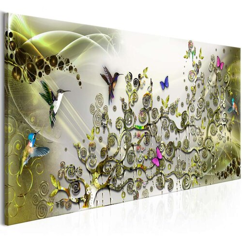  Slika - Hummingbirds Dance (1 Part) Green Narrow 120x40 Cijene