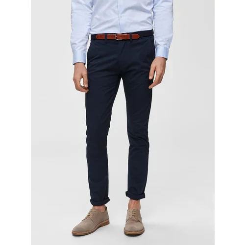 Selected Homme Chino hlače 'SHHYARD SLIM FIT' mornarsko plava