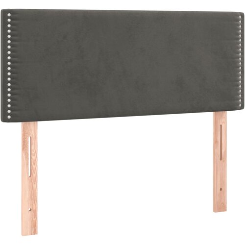 Maison Chic posteljno vzglavje - vzglavna omarica - nočna omarica temno sivo 100x5x78/88 cm žamet, (21707447) Slike