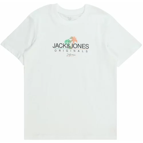Jack & Jones Majica 'CASEY' limeta / losos / crna / bijela