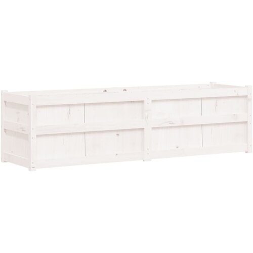 Maison Chic Vrtno cvetlično korito - Cvetlični Lonec belo 180x50x50 cm trdna borovina, (21790342) Slike