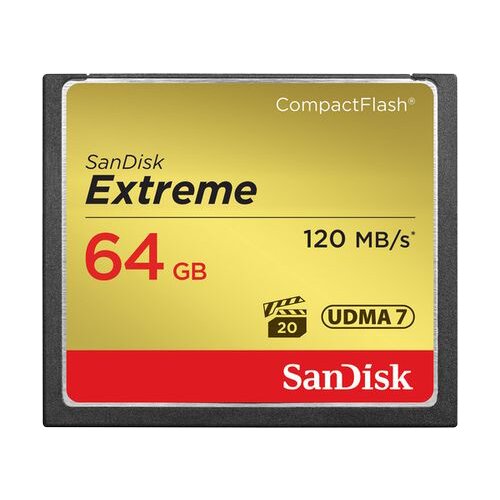 Sandisk memorijska kartice extreme cf 120MB/s, 85MB/s write, UDMA7, 64GB Slike