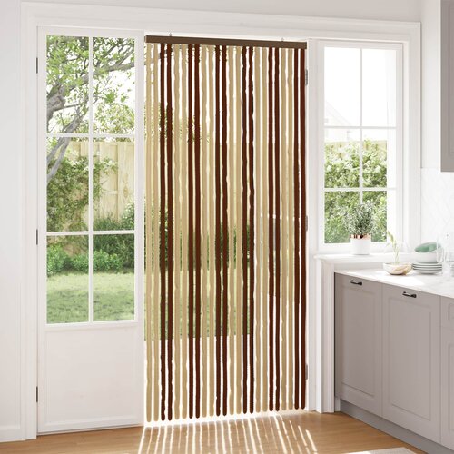  Zavjesa protiv insekata Chenille Smeđa i bež 100 x 220 cm Cijene