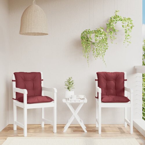  Jastuci za stolice 2 kom pro&amp;scaron;arano boja vina 100x50x7cm tkanina Slike