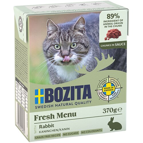  Varčno pakiranje Bozita Tetra ko&scaron;čki v želeju ali v omaki 24 x 370 g - Omaka: zajec Cijene