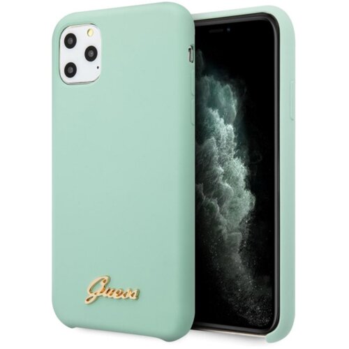  Maska Guess Faceplate Silicone za iPhone 11 Pro 5.8 in zelena. Cene
