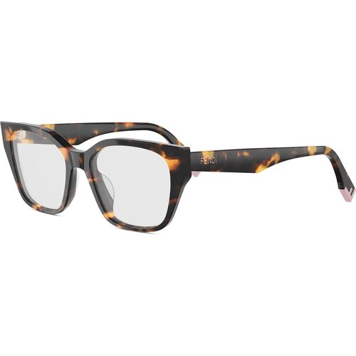 Fendi Way Havana Geometric Eyeglasses - ONE SIZE (52) Slike