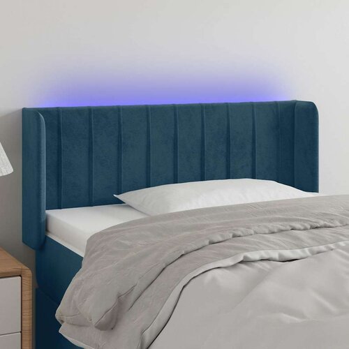  LED uzglavlje tamnoplavo 103x16x78/88 cm bar&scaron;unasto Cijene