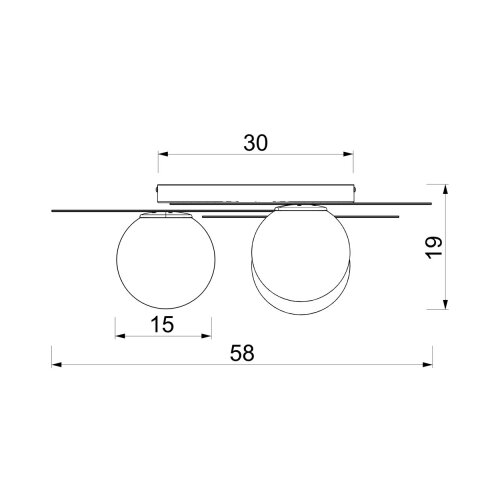  plafonsko svetlo flat 3xE27/15W/230V 55x60 cm bež Slike