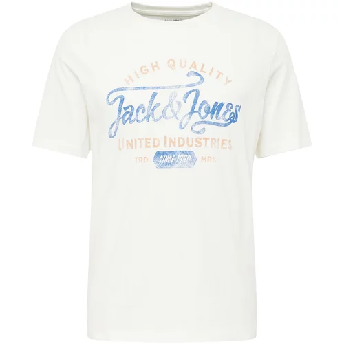 Jack & Jones Majica 'LOUIE' temno modra / umbra / bela