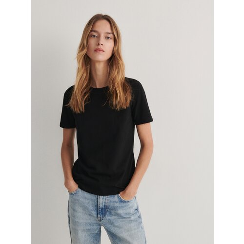 Reserved majica slim fit - črna Slike