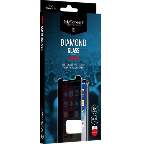 MY Screen protector AntiSpy / Privacy ZA&amp;Scaron;ČITNO KALJENO STEKLO iPhone 15 Pro - Edge Full Glue Slike