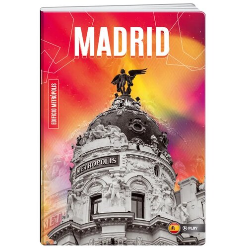 Play premium, sveska sa UV lakom, City by night, odaberite motiv A4 Karo Madrid Slike