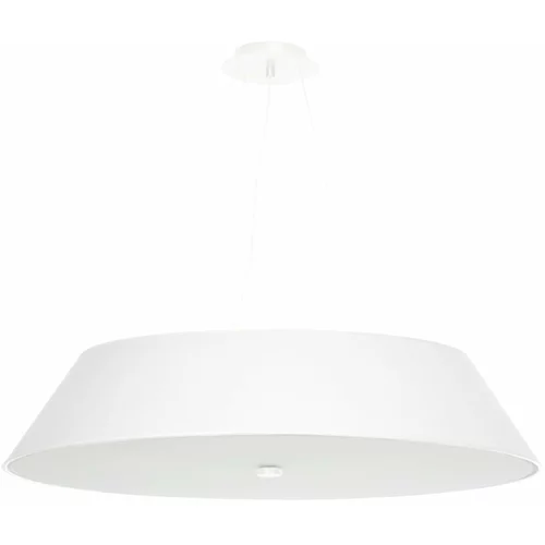 Nice Lamps Bijela viseća svjetiljka s tekstilnim sjenilom ø 70 cm Hektor –