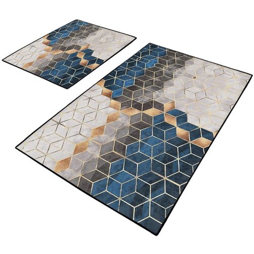 Mila Home Plave/sive kupaonske prostirke u setu 2 kom 60x100 cm Optic &amp;ndash; Slike