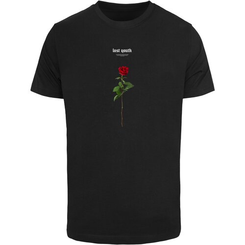 Mister Tee Black T-shirt Lost Youth Rose Tee Slike