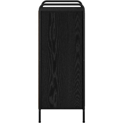  Ormar za cipele 51 x 36 5 x 93 cm Konstruirano drvo Crni hrast - Crni hrast 51 x 36 5 x 93 cm 4 etaže s vratima Slike