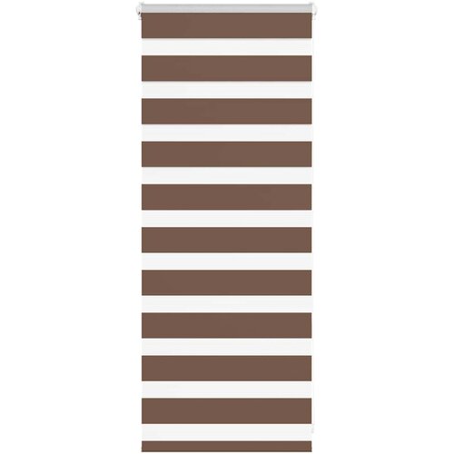 vidaXL Zebra zavesa rjava 65x100 cm širina blaga 60,9 cm poliester, (5000297225) Cene