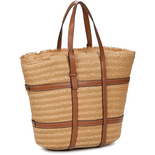 Pieces Nakupovalne torbe PCKIRSTINE SHOPPER Bež Slike