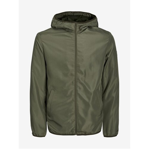 Jack &amp;amp; Jones Khaki Mens Lightweight Hooded Cali - Men Slike