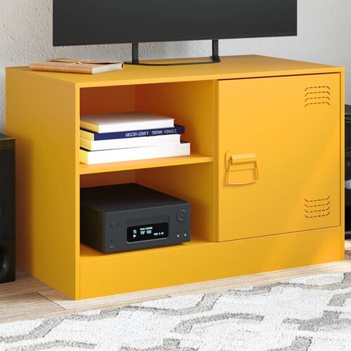 TV ormarić boja senfa 67 x 39 x 44 cm čelični Cijene