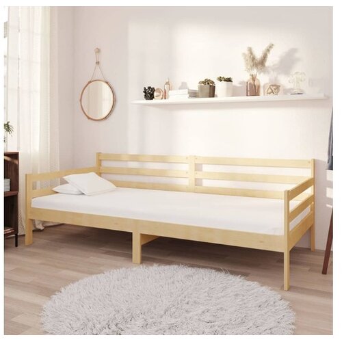 Dnevni ležaj s madracem 90 x 200 cm od masivne borovine Cijene