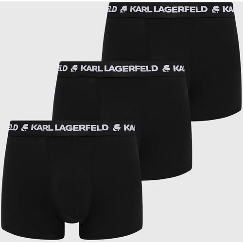Karl Lagerfeld Bokserice 3-pack za muškarce, boja: crna