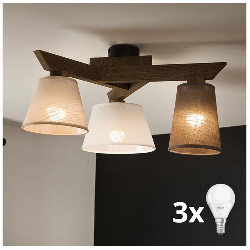  Brilagi - LED Plafonski luster ANTHONY 3xE14/40W/230V hrast/orah Cene