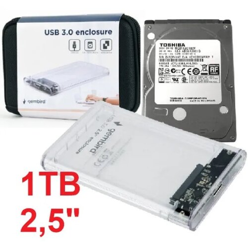 Toshiba hdd 2.5 * 1TB set usb 3.0 sata eksterno kuciste + 1TB MQ01ABD100V EE2-U3S9-6 (3899) Cene