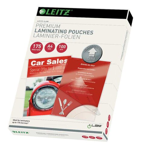 Leitz Set od 100 vrećica za laminiranje, A4, 175 mik Cijene