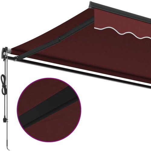 Tenda na automatsko uvlačenje bordo 450 x 350 cm Slike