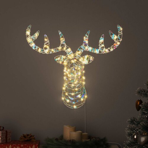  Reindeer vuče saonice Topla bijela 68 x 36.5 x 62.5 cm PET Cijene