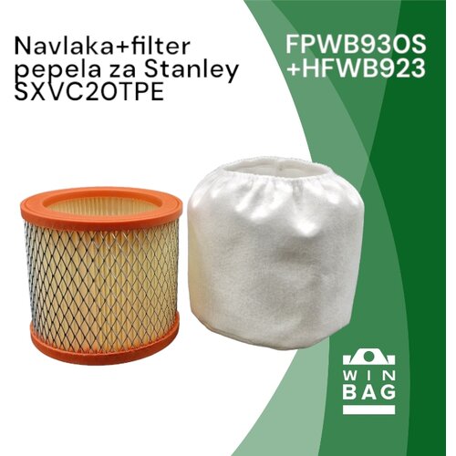  filter+za&scaron;titna navlaka pepela za stanley SXVC20TPE usisivače Cene