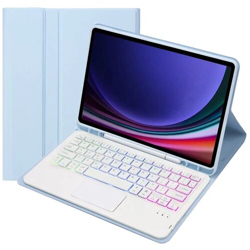 INF Združljivo ohi&scaron;je tipkovnice Sky Blue Bluetooth s sledilno plo&scaron;čico za Samsung Galaxy Tab S7 FE 5G 12,4 palca, (5000243595) Cene