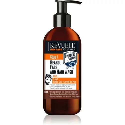 Revuele Men Care Solutions Barber Salon šampon za kosu i bradu 3 u 1 300 ml