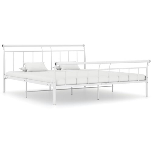 The Living Store Posteljni okvir bel kovinski 180x200 cm - Posteljni Okvir, (21525868) Slike