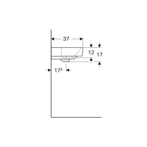 Geberit lavabo zidni selnova compact 550X370 501.509.00.7 Slike