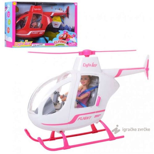 Defa Lucy barbika sa helikopterom - Lutka Pilot Cene
