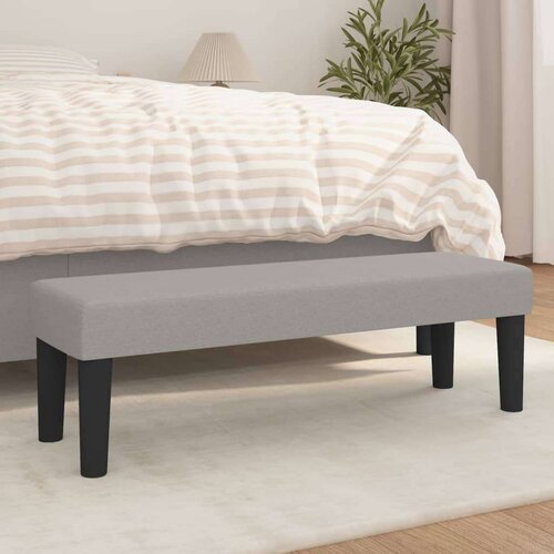  Klop svetlo siva 100x30x30 cm blago, (20698510) Slike