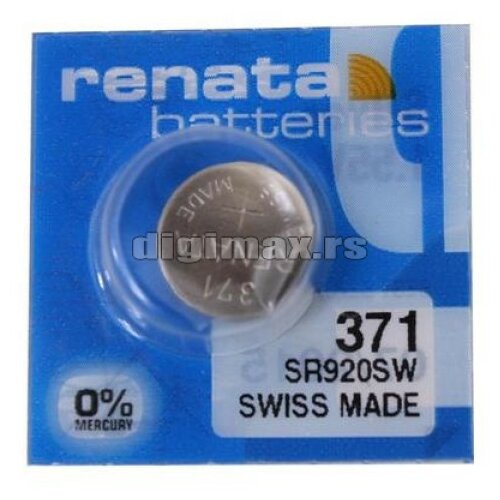 Renata SR371/Z baterije silveroxide 1.55V 371/SR620SW srebro oksid/dugme baterija sat Cene