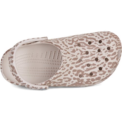 Crocs Cokli Classic Pop Animal Clog Bež Slike