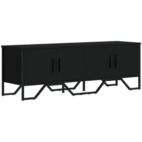 Maison Chic TV omarica - TV enota - Televizijska omarica črna 122x34x41 cm inženirski les, (21700204) Slike