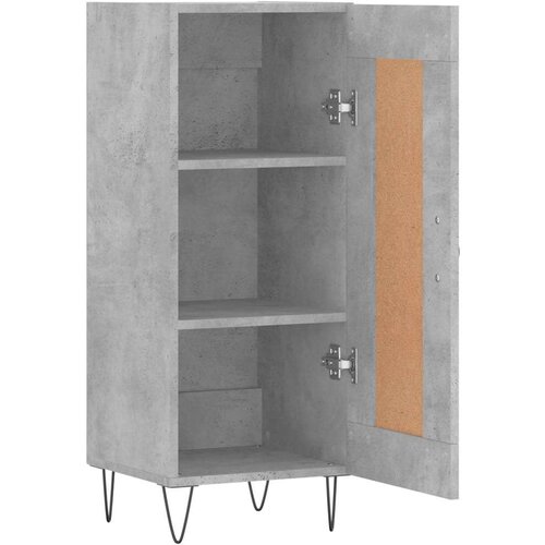  Komoda siva boja betona 34 5x34x90 cm od konstruiranog drva Slike