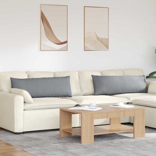  Jastučići za sofu 2 pcs Svijetlo siva 120 x 40 cm tkanina Cene