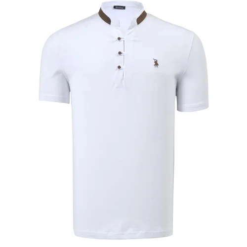 Dewberry T8598 MENS TSHIRT-WHITE