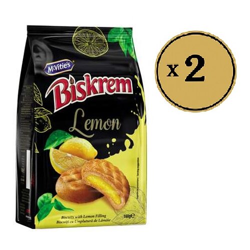 McVitie&amp;#039;s Biskrem biskvit limun fil 160g Slike