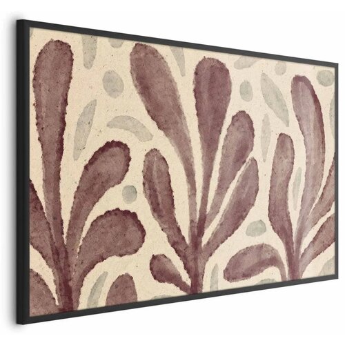  Plakat Leaves and Spots - large trembling shapes inspired by Matisse 42x29.7 Crni okvir Cijene