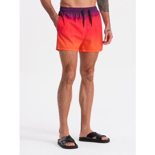 Ombre Men&amp;#039;s swimming trunks effect - orange Slike